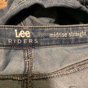Size 18 Lee Midrise Straight Light Blue Jeans